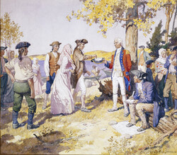Original watercolour held by Ontario Government Art Collection.<br>
Dimensions: 49.5 x 57.2 cm <br>
Accession # 623328<br>
Credit: C.W. Jefferys, <br>
