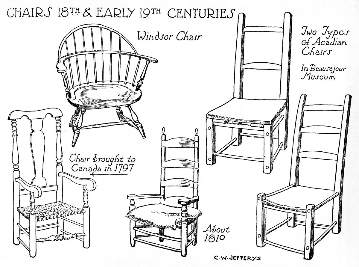 Chairs, Eighteenth And Early Nineteenth Centuries