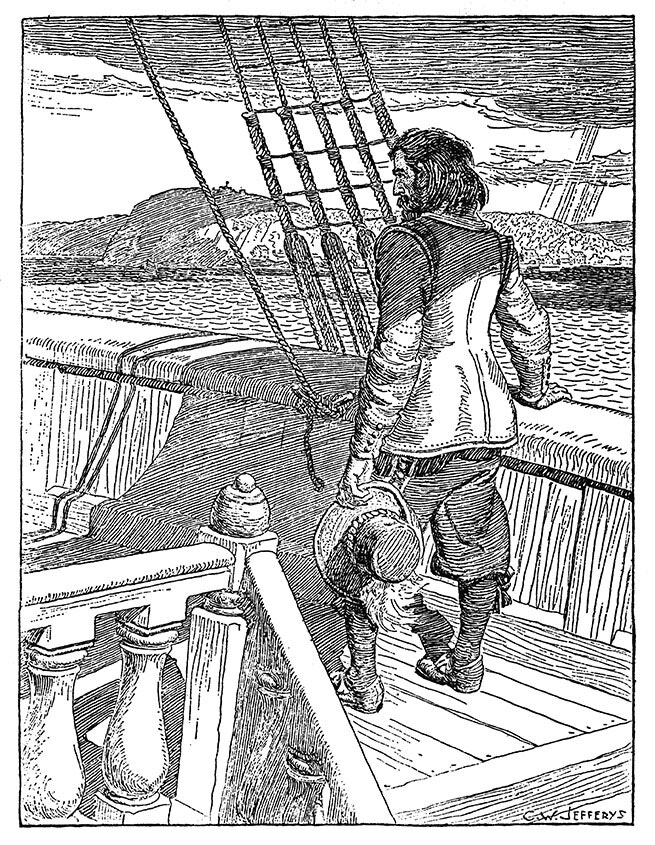 Champlain Leaving Quebec, A Prisoner