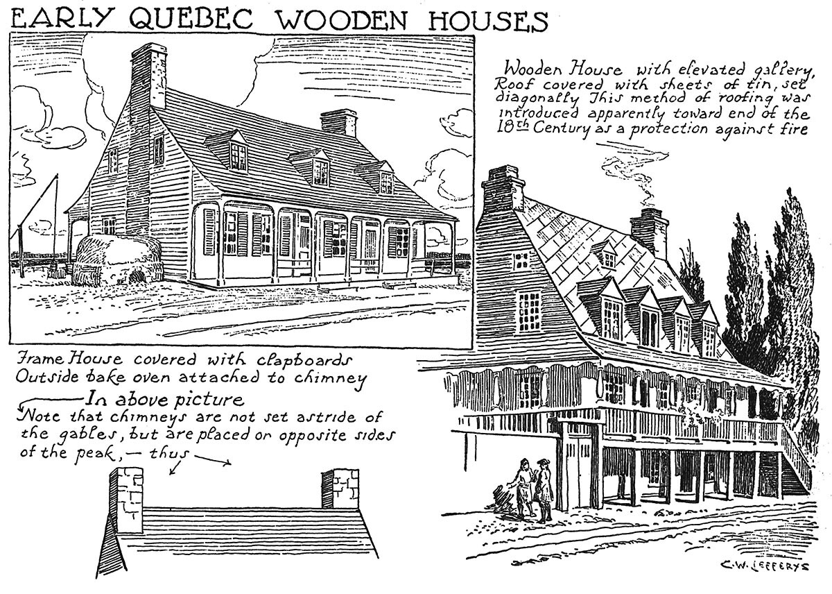 Early Quebec Wooden Houses