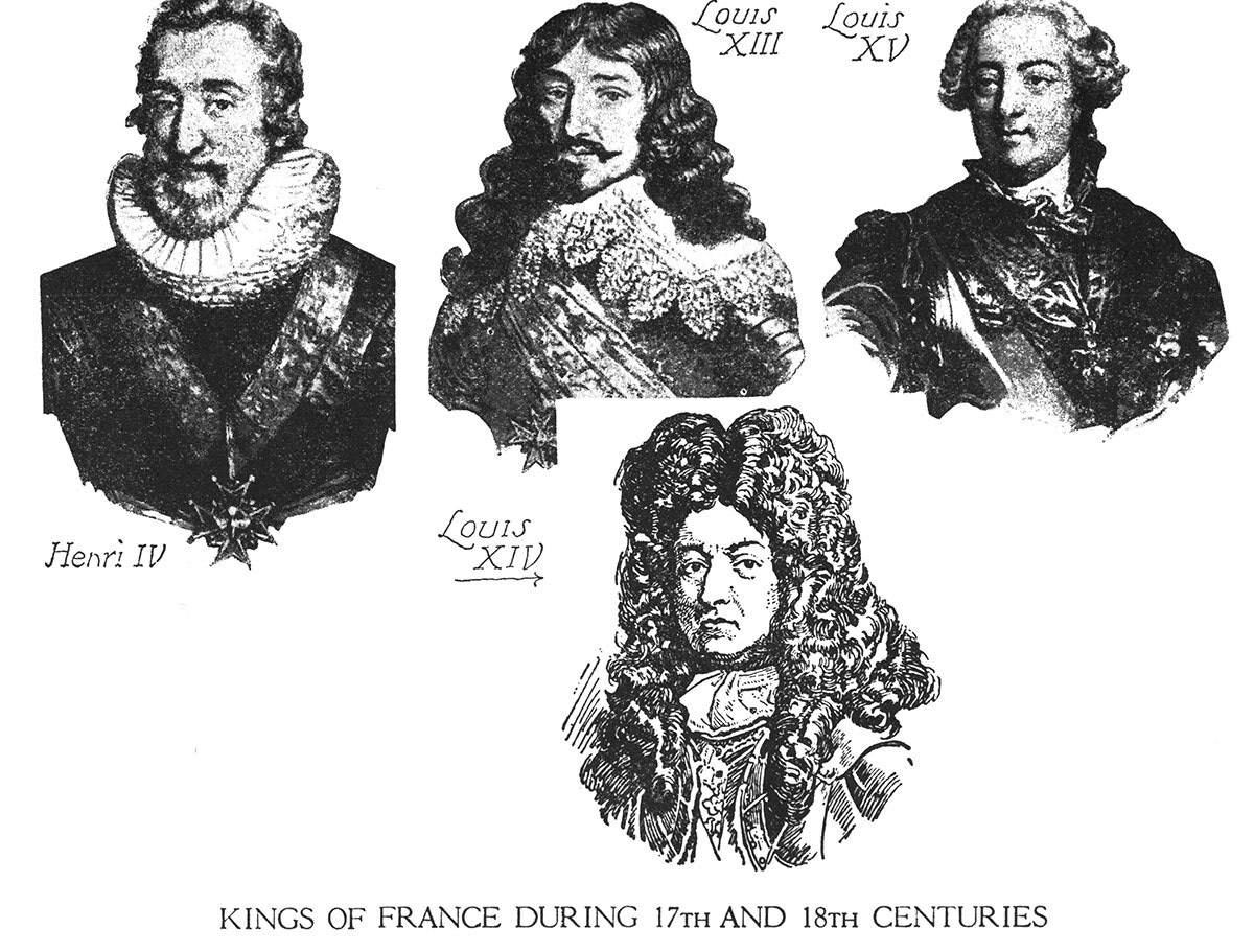 Kings of France During 17th and 18th Centuries