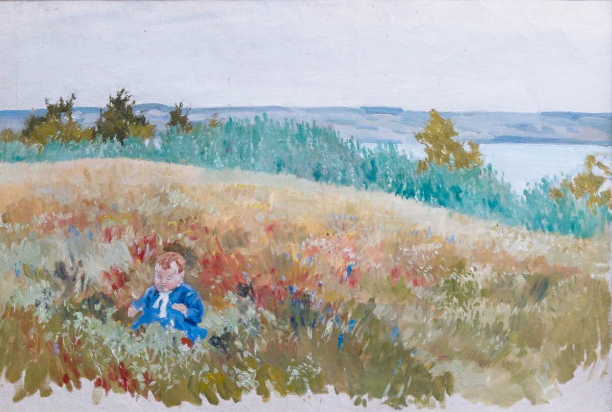 Katharine in Field, Last Mountain Lake