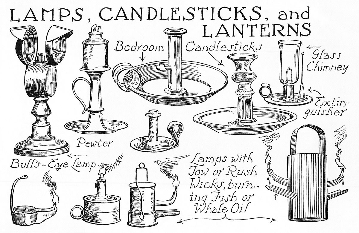 Lamps, Candlesticks And Lanterns