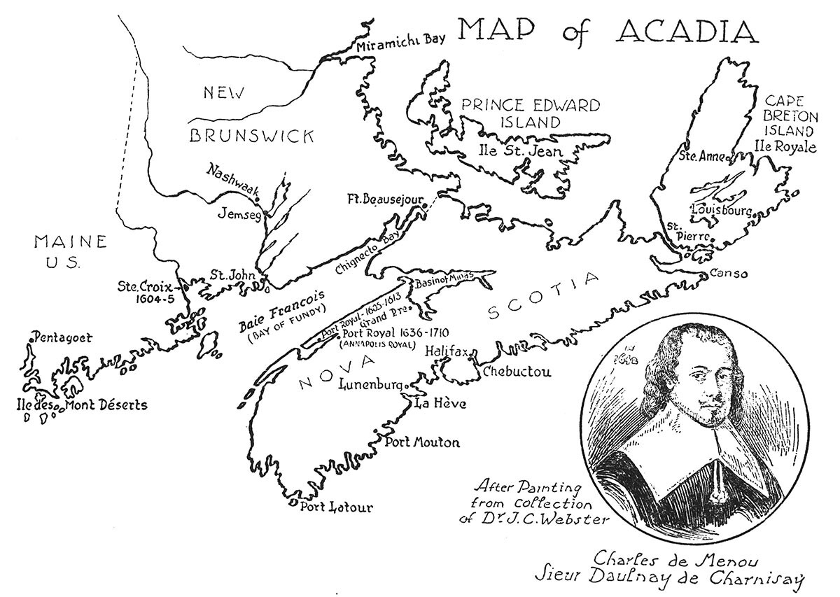 Map of Acadia