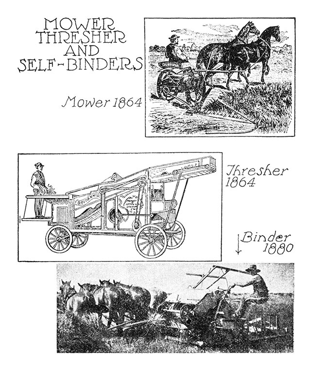 Mower, Thresher and Self-binders