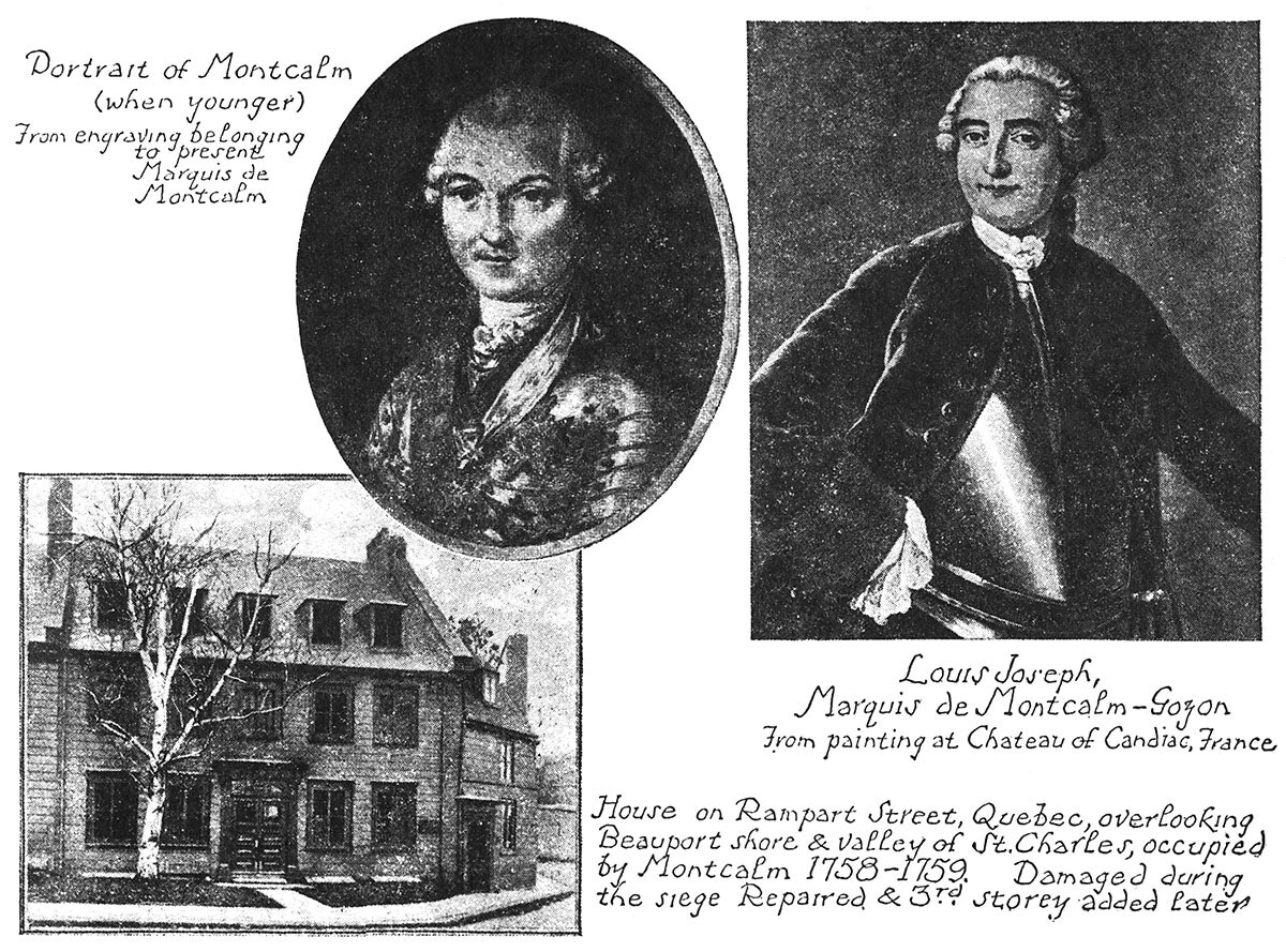 Portraits of Montcalm. House on Rampart Street, Quebec