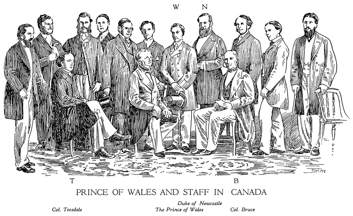 Prince of Wales and Staff in Canada