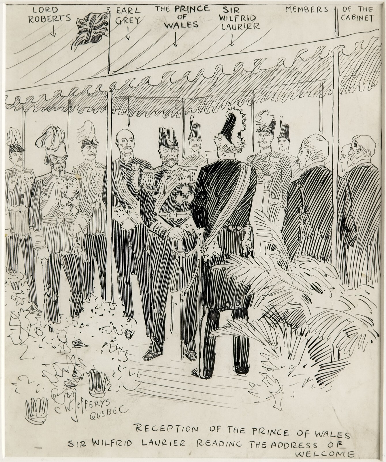 Reception of the Prince of Wales 1908