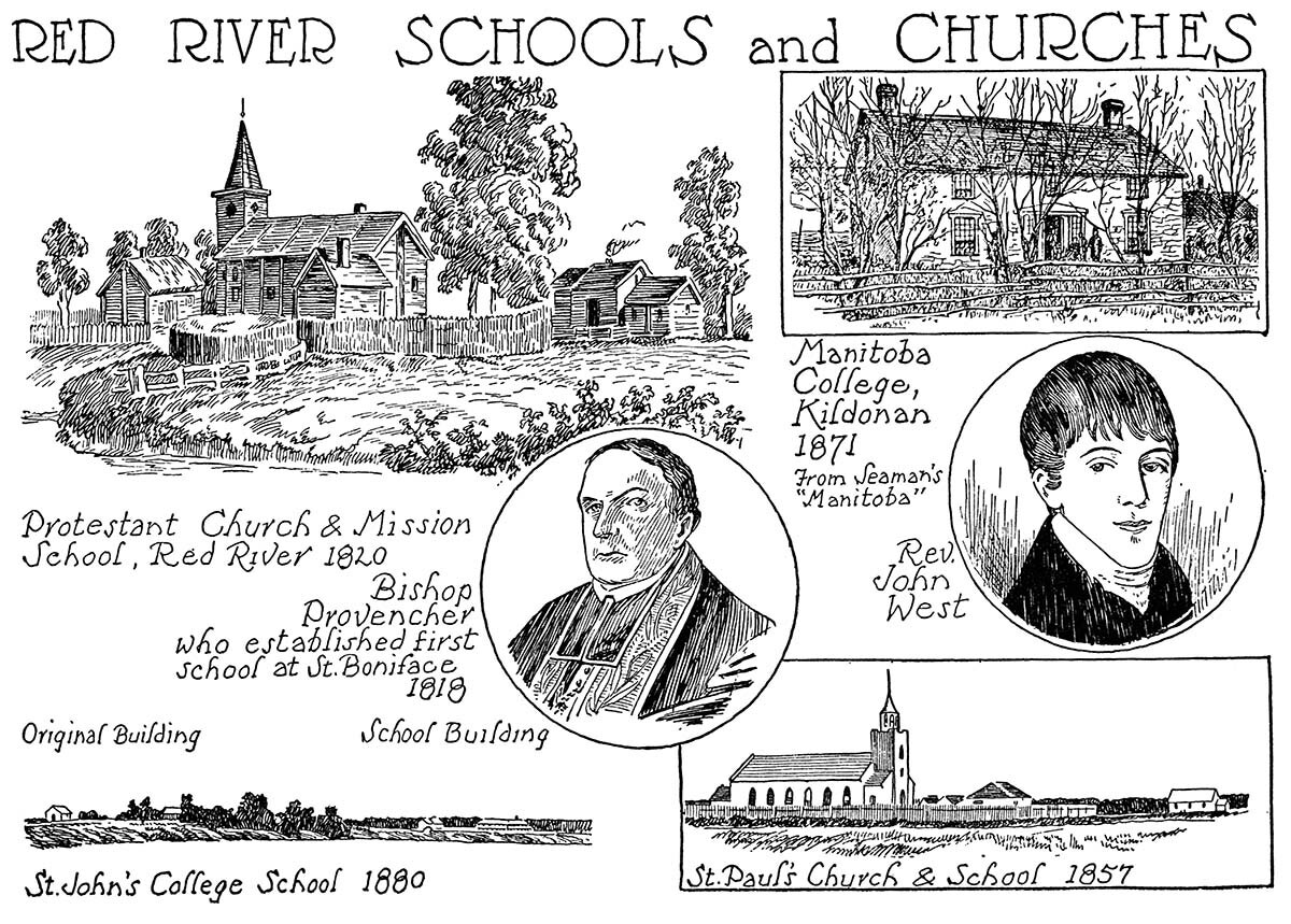 Red River Schools and Churches