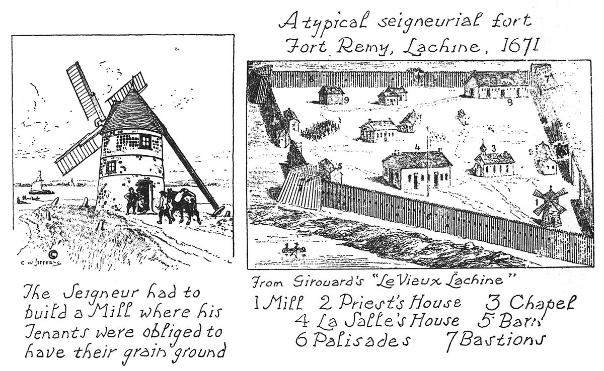 Seigneurial Mill. Seigneurial Fort