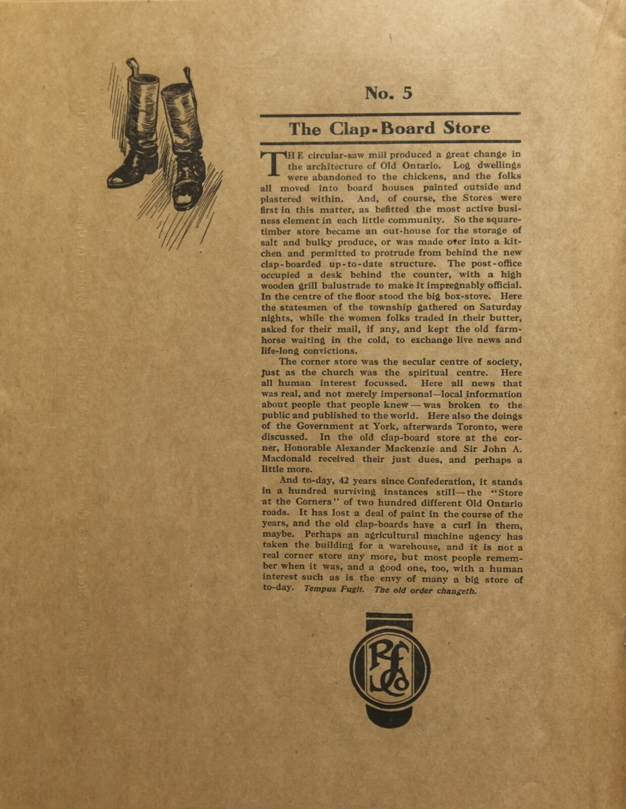 No. 5 The Clap-Board Store