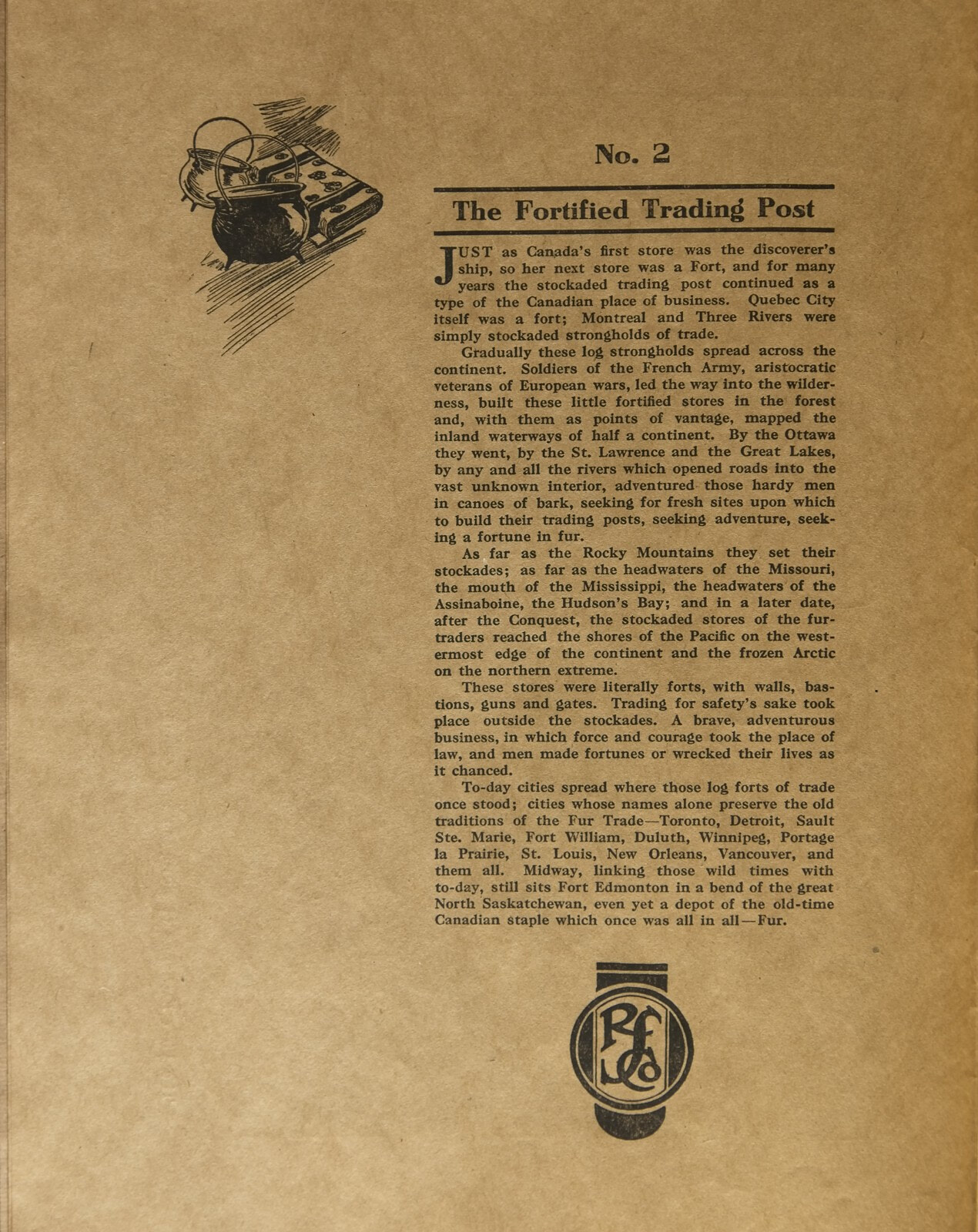 No. 2 The Fortified Trading Post