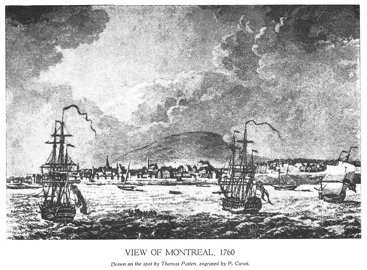 View of Montreal, 1760